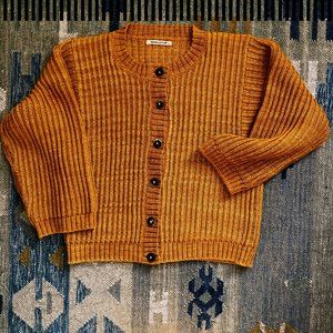 Misha & Puff Studio Cardigan in Marigold S/XS Merino